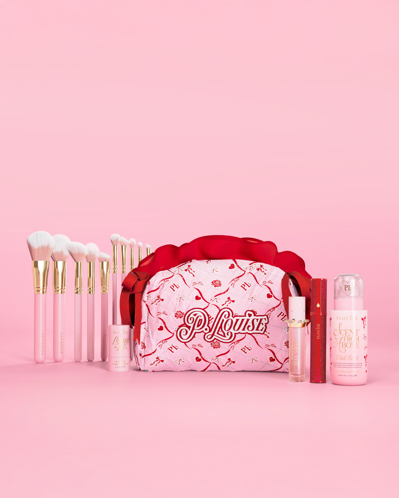 Csinos Pink Bow sminkkészletben és táskában