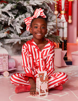 Candy Cane karácsonyi pizsama gyerekeknek