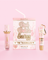 P.Louise 'Bad Bitch Energy' rózsaszín mályvacukor ajakduó rózsaszín alapon