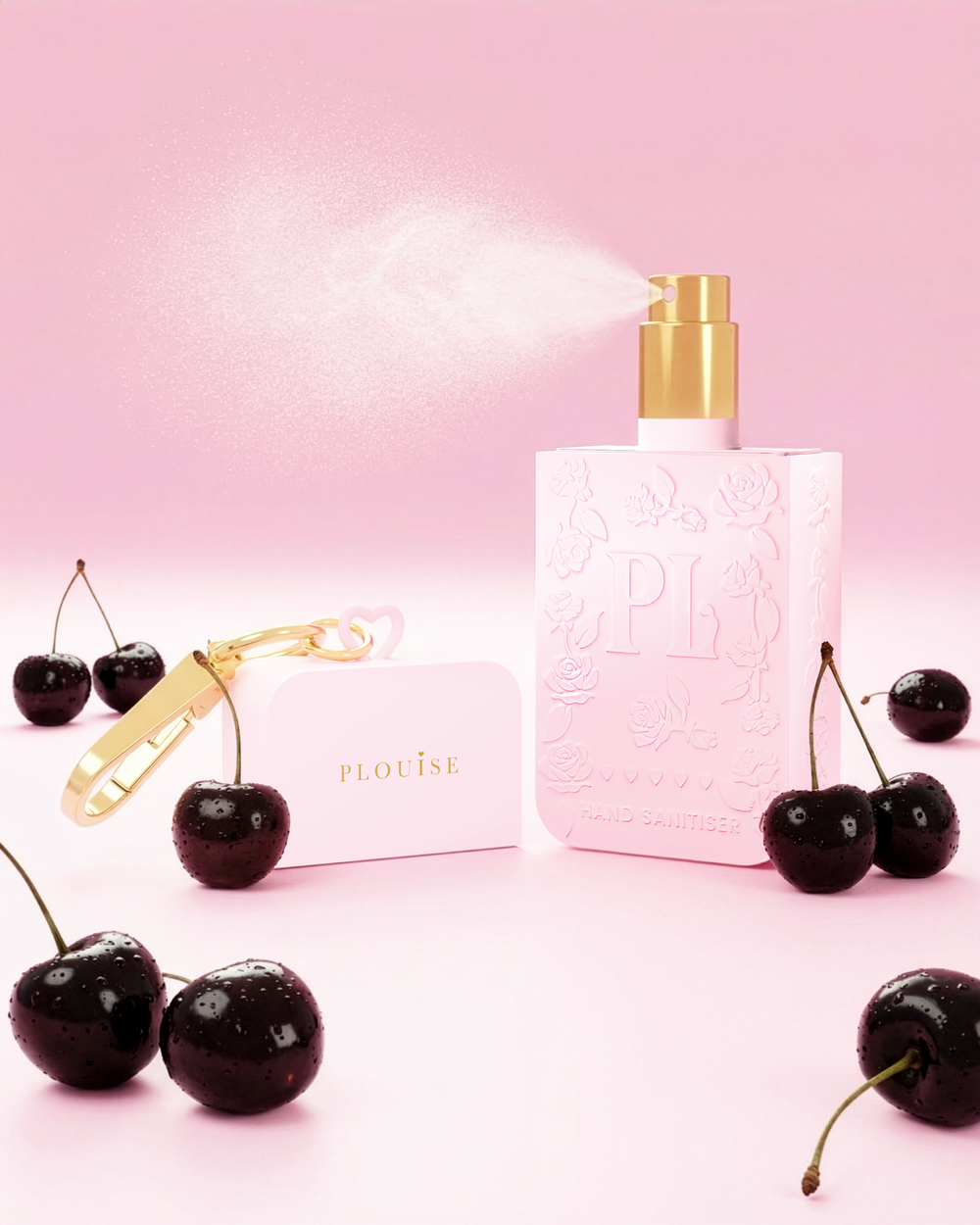 Pink P.Louise fekete cseresznye kézfertőtlenítő spray