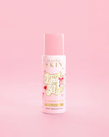 Rózsaszín P.Louise üveg Dewing The Most Double Layer Toner piros masni mintákkal rózsaszín háttéren