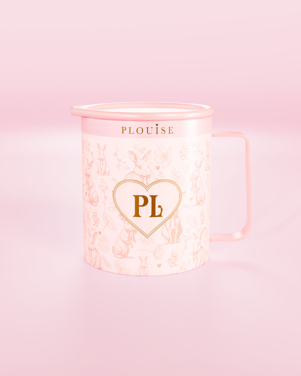 Pink P.Louise Hunny Bunny rozsdamentes acél pohár bögre